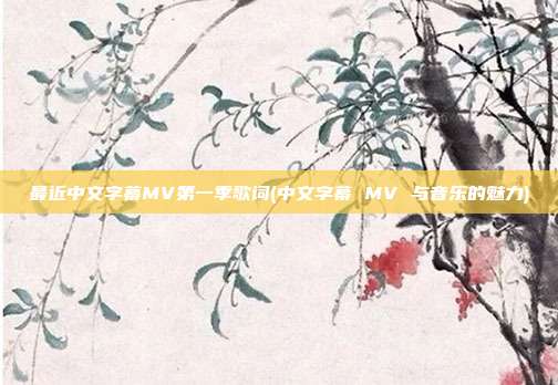 最近中文字幕MV第一季歌词(中文字幕 MV 与音乐的魅力)